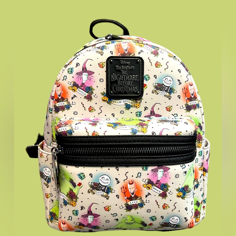 Loungefly Disney Parks The Nightmare Before Christmas Glow in The Dark Backpack